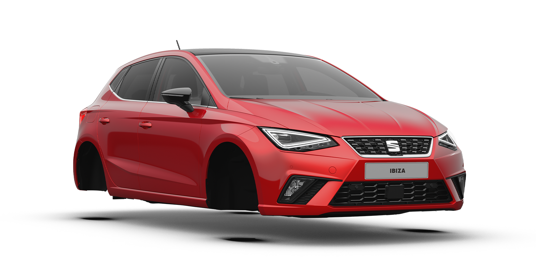 seat ibiza fr color rojo desire